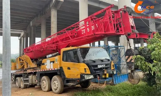 Used Truck Crane 50 Ton High Capacity Construction Machinery by San Y 2020