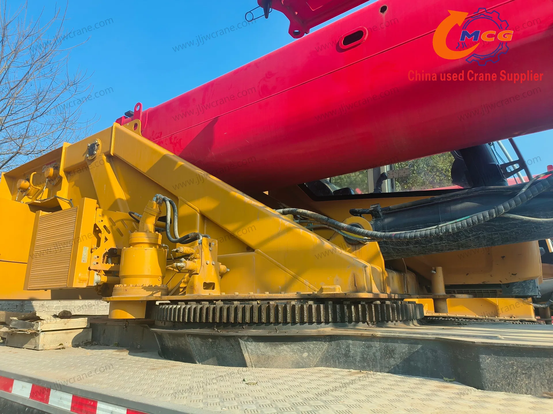 Used Truck Crane 2023 Stc500c5-8 Mobile 50 Tons Truck Crane Crawler Crane Parts