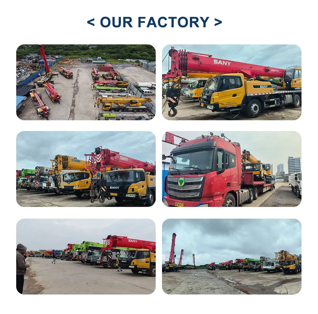Heavy Duty Truck Crane Used Construction Machinery All Terrain Mobile Crane Job Site Equipment