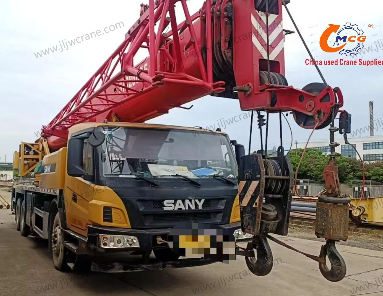 Reliable Used Truck Crane 25 Ton San Y Mobile Crane for Heavy Lifting