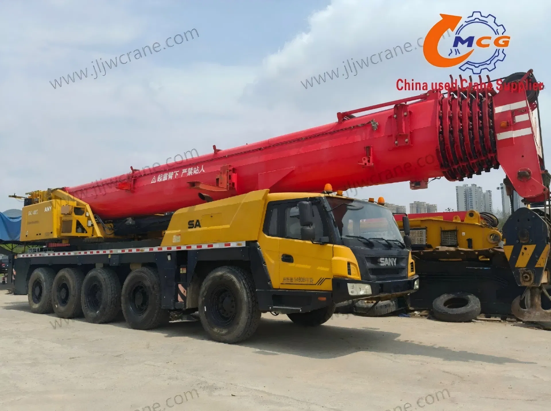 Used Mobile Truck Crane Sanysac 130 Ton All-Terrain Crane Construction Machinery Pump Truck Excavator Rotary Drilling Rig Spare PAR
