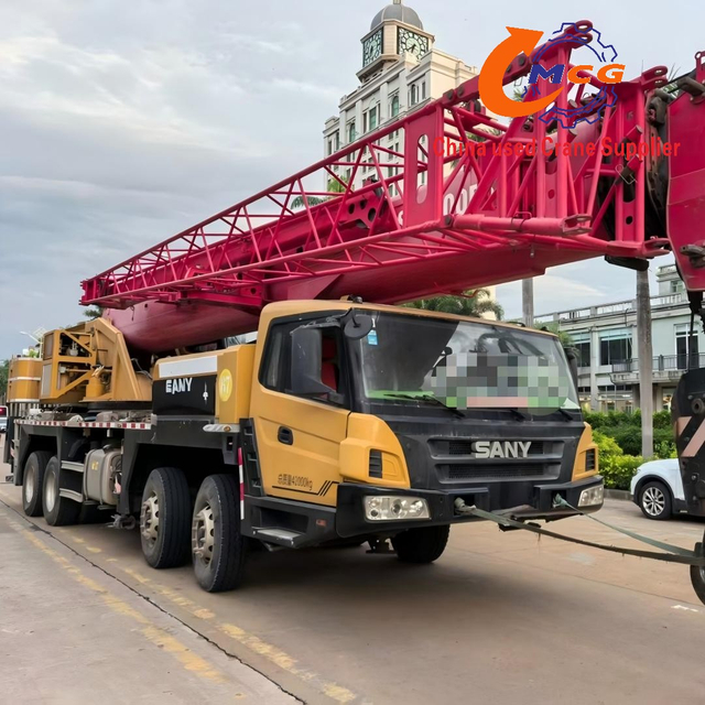 Reliable 2021 Sany 50-ton 5-section boom used truck crane in excellent condition