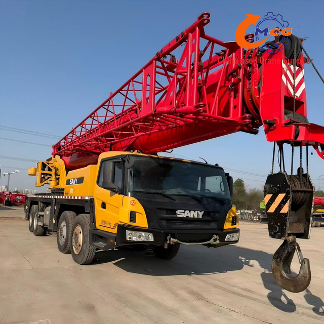 For sale: Used 2021 Sany 60-ton 5-section boom STC600T5 truck crane.
