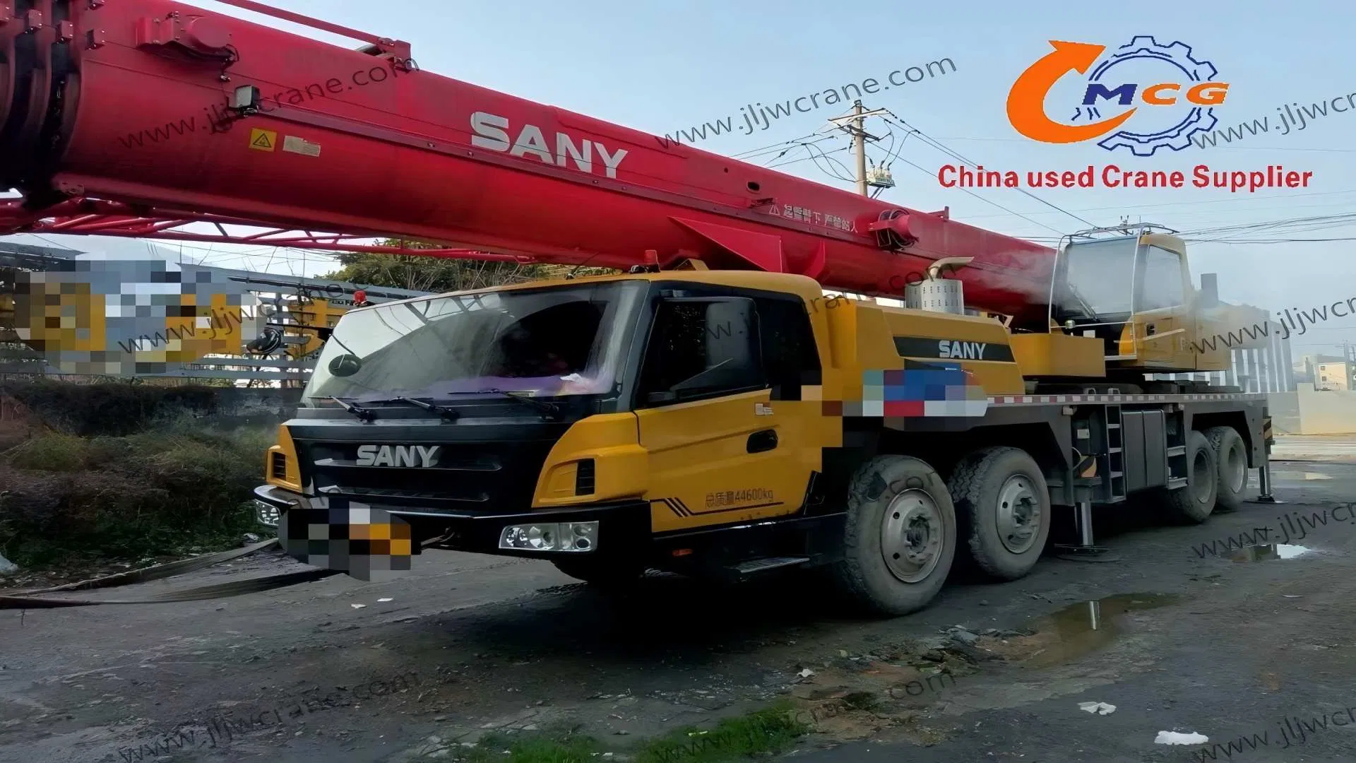 Used Crane 2021 Stc55 Ton San Y All Terrain Crane Truck Crane Used Mobile Crane