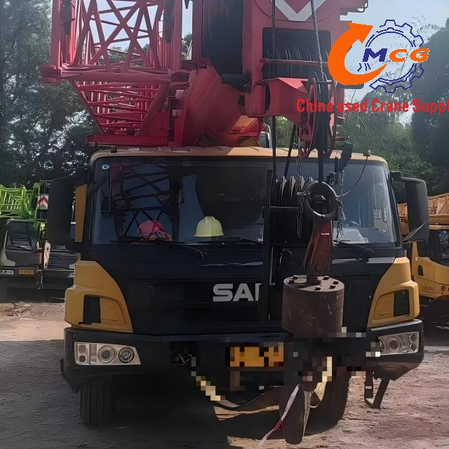 Used 2021 Sany 60-ton 6-section boom STC600T6 truck crane for sale.