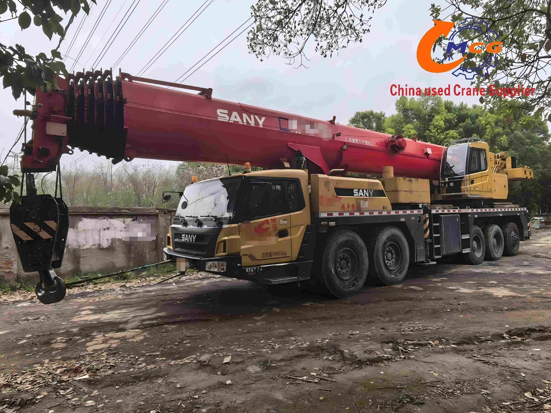 Reliable Used Truck Crane 2021 San Y Mobile 100 Tons Truck Crane Crawler Crane Parts