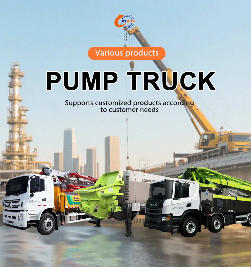 Hydraulic System Mobile Concrete Pump Construction Equipment Machinery Pump Truck