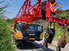 Sany 2024 55-ton STC550C5-8 used truck crane, high cost performance.