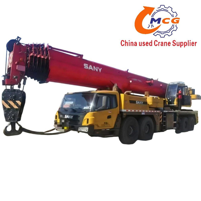 2021 Sany 100-ton 7-section boom used truck crane, less working time, reasonable price