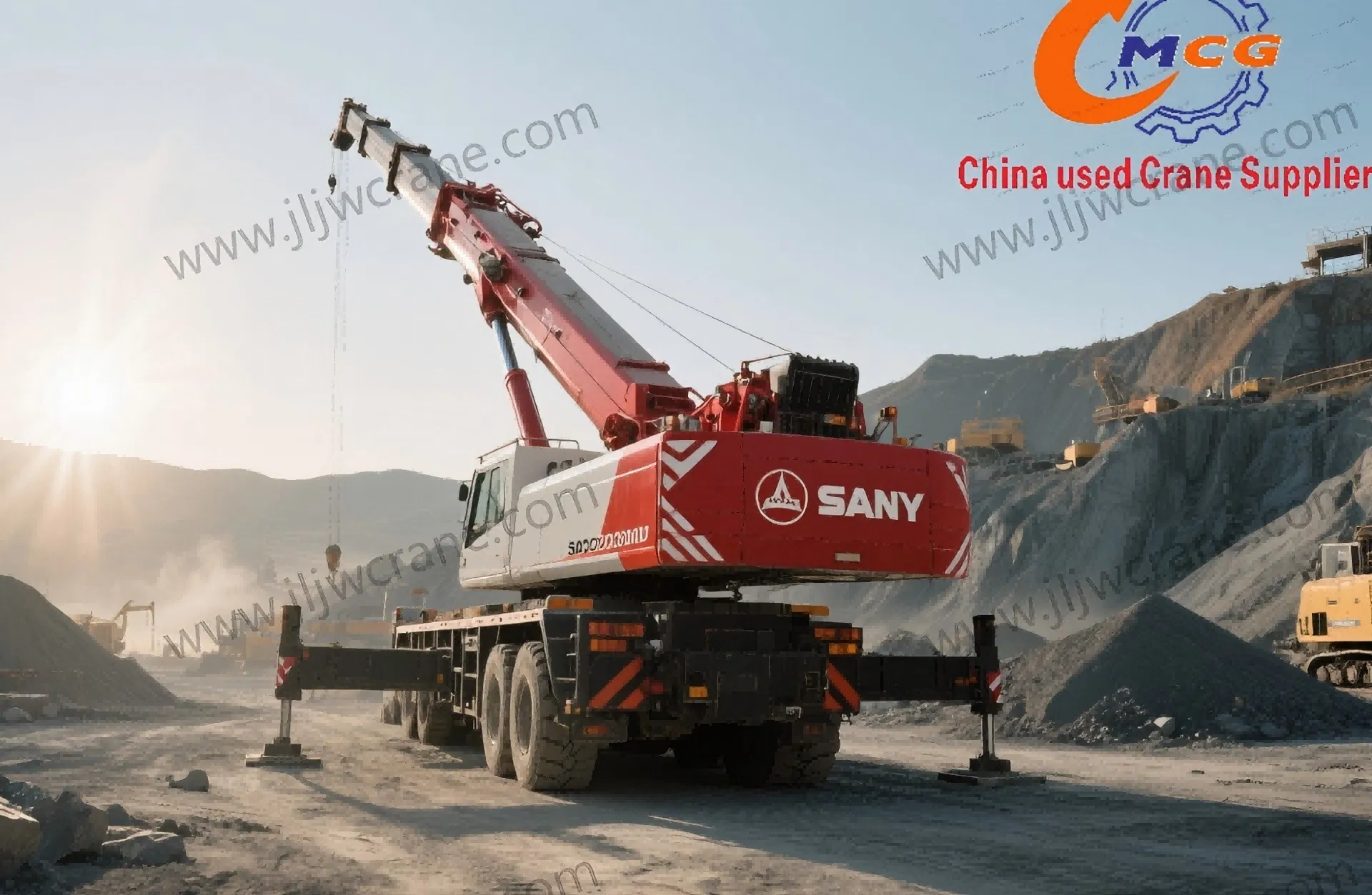Reliable Used Truck Crane 2024 San Y All-Terrain Crane 220 Ton Capacity