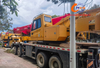 A cost-effective 2021 Sany 50-ton 5-section boom used truck crane at a reasonable price.