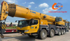 A cost-effective 2022 XCMG 100-ton 7-section boom used truck crane is for sale