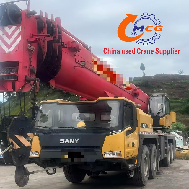Used 2023 Sany 80-ton 5-section boom STC800C5-8 truck crane, good performance, reasonable price.