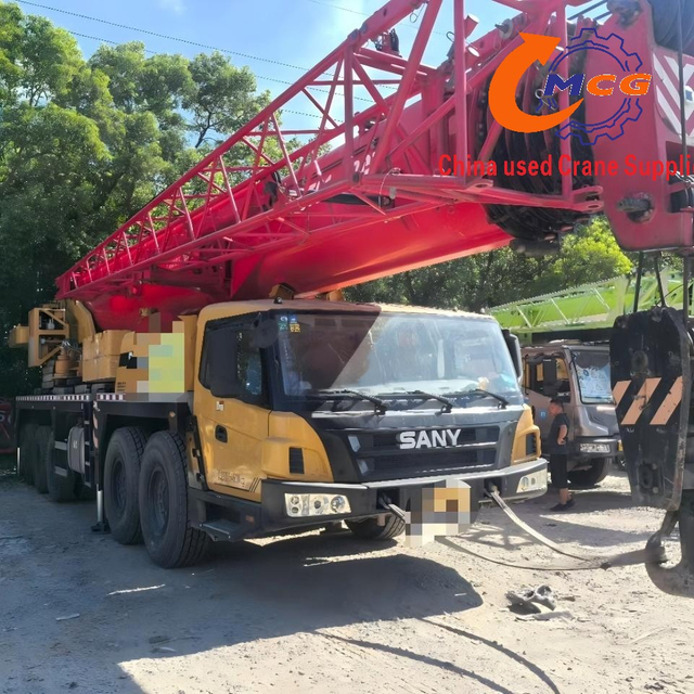 For Sale: 2021 Sany 100-ton 7-section boom truck crane, excellent condition.