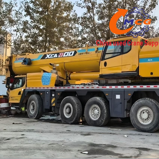 Used XCMG 220-ton all-terrain XCA220L7 truck crane manufactured in 2019.