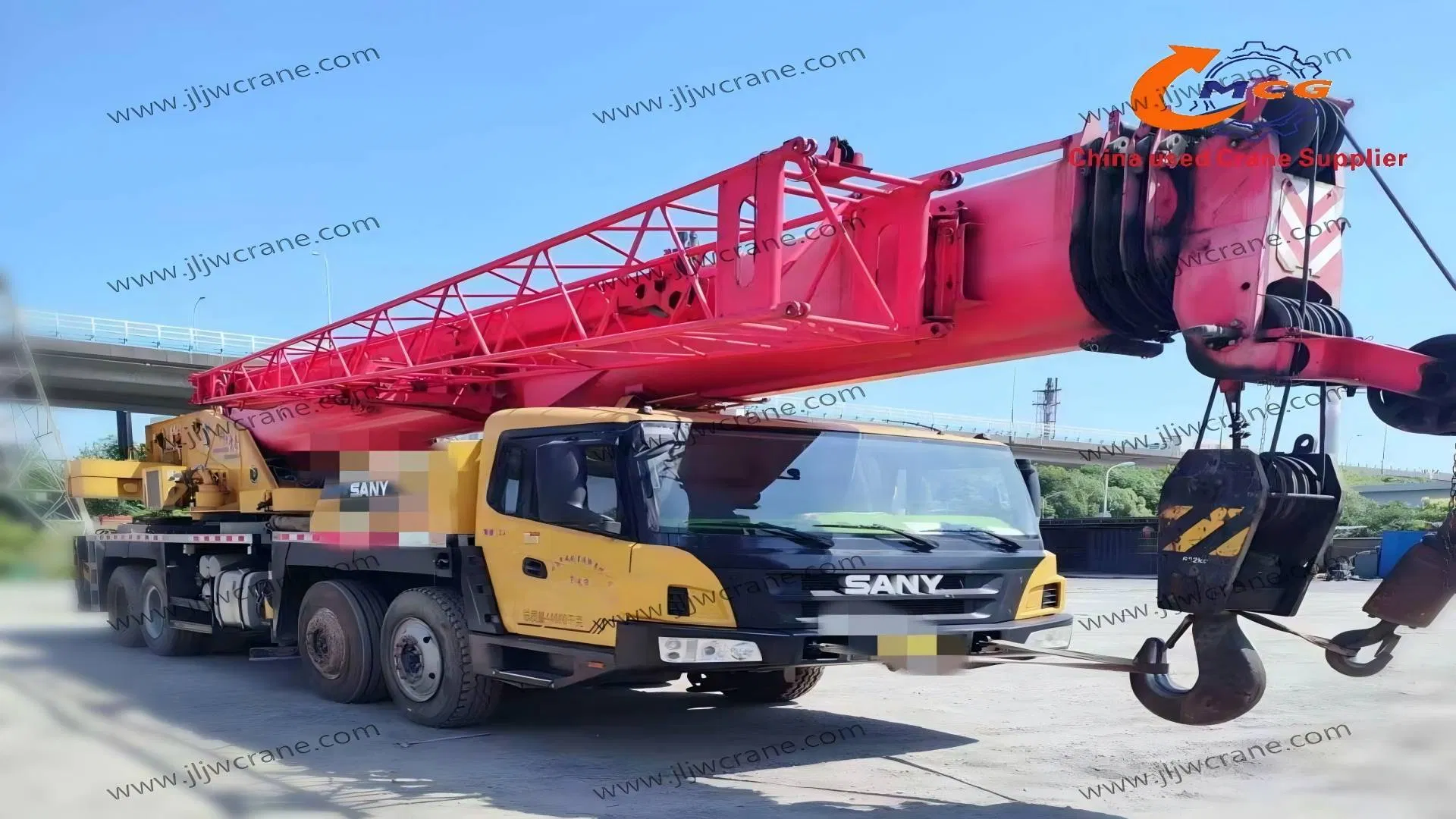 Used Crane 2020 Stc55 Ton San Y All Terrain Crane Truck Crane Used Mobile Crane