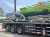 2021 Zoomlion 95-ton 7-section boom used truck crane, reasonably priced and in excellent condition.