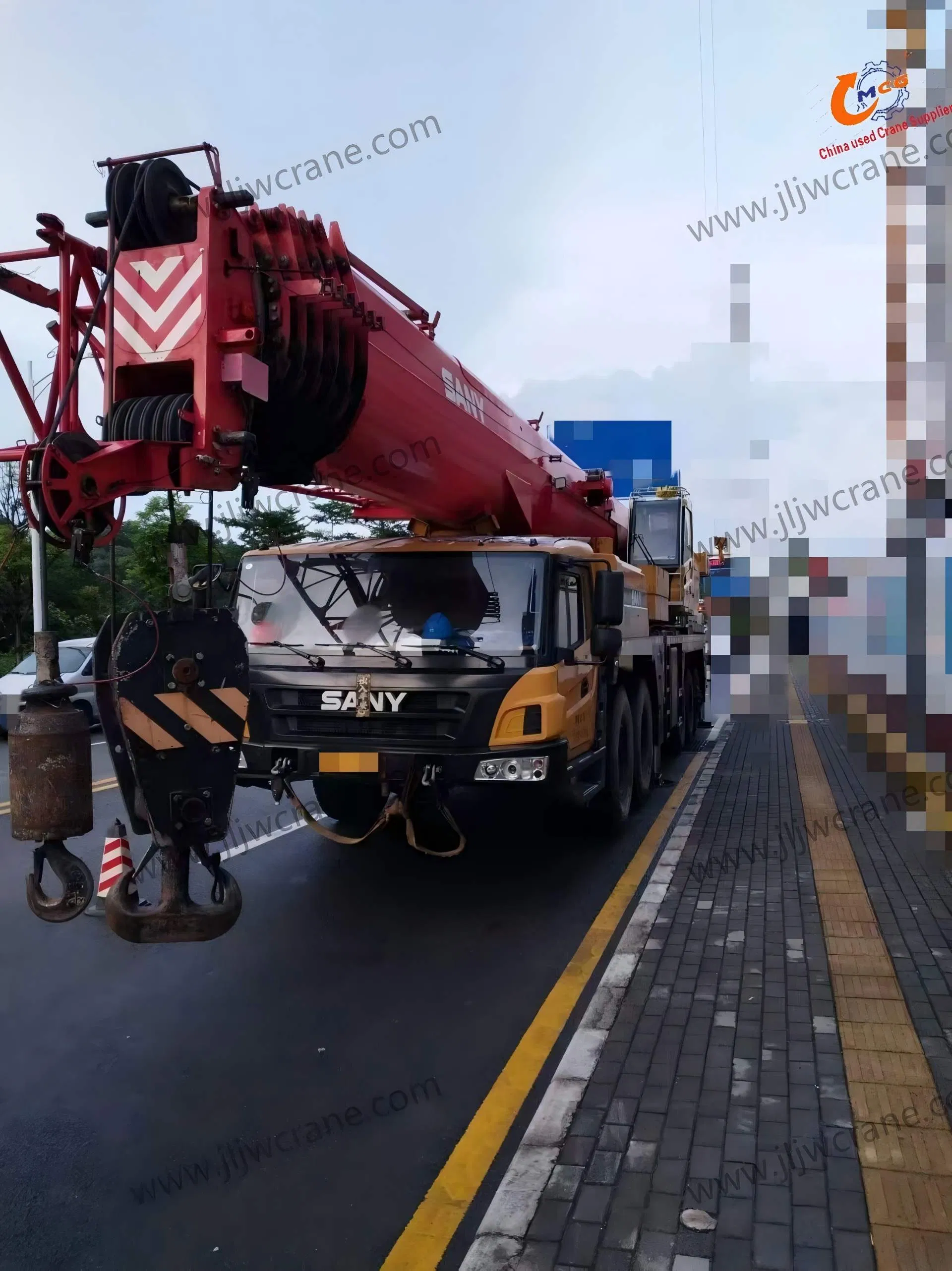 100 Ton Sany Crane, Low Hours, Licensed January 2022