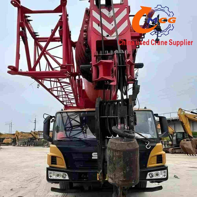 2021 Sany 90-ton 7-section boom used truck crane for sale in excellent condition